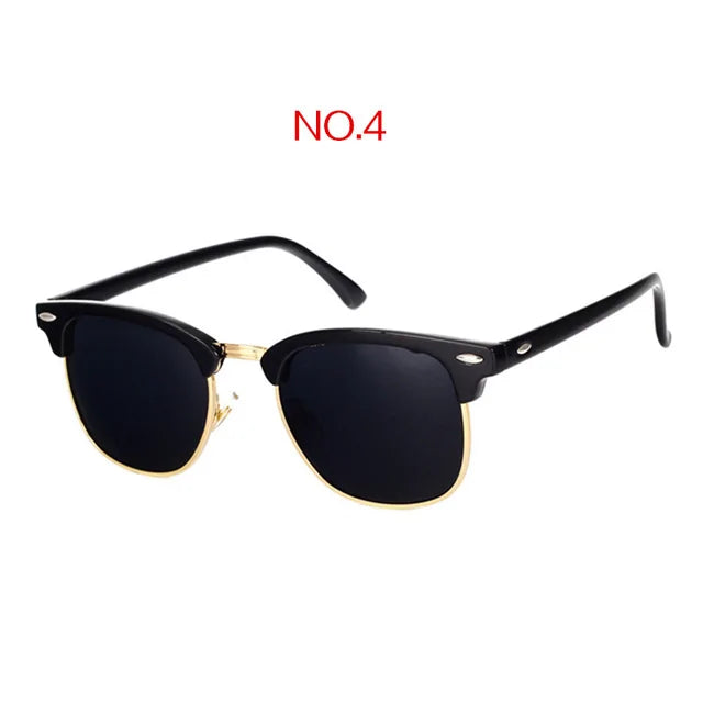 Classic Brand Designer Vintage Square Sun Glasses