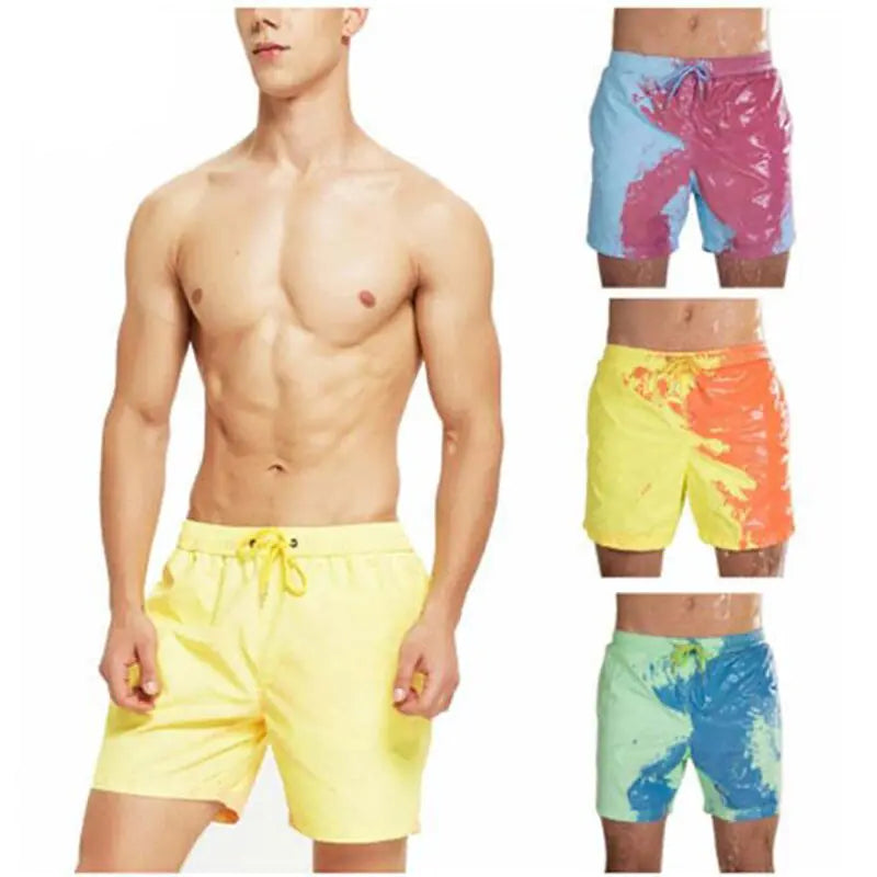 Magical Change Color Men's Beach Shorts