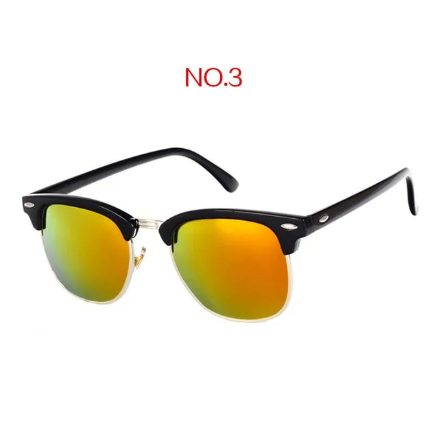 Classic Brand Designer Vintage Square Sun Glasses