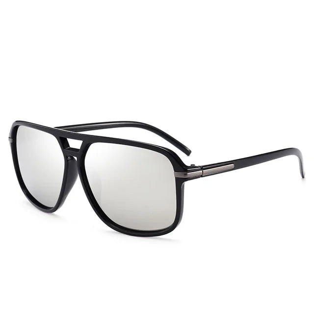 Oversized Square Mirror Driving Sun Glasses